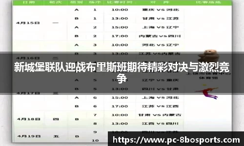 新城堡联队迎战布里斯班期待精彩对决与激烈竞争